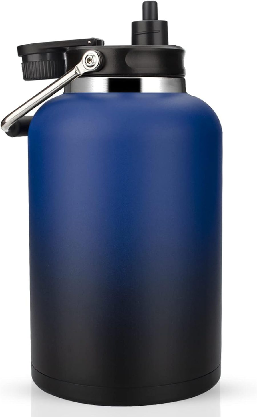 128 oz Jug with Straw Keeps Cold up to 36 Hrs,One Gallon Large Double Wall Vacuum Insulated Water Bottle,Sweat-Proof Leak-Proof